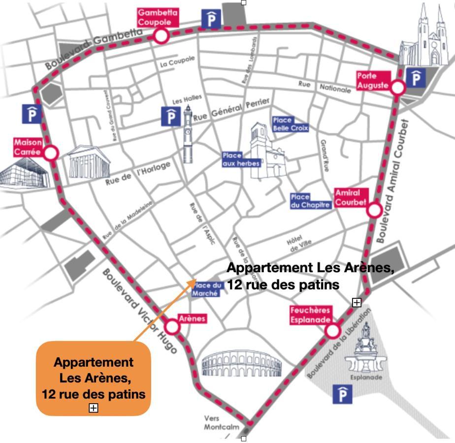 Les Arenes, 1 A 6 Personnes En Centre Ville Ним Экстерьер фото